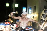 西区梯団道中の練り